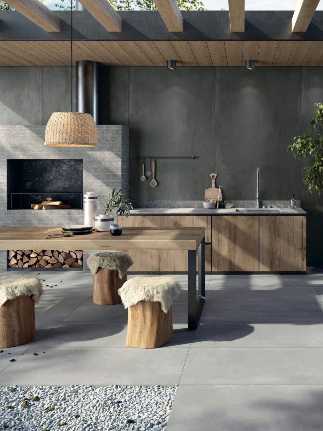 AMBIENT Y COOKING SURFACE Obra Blanca